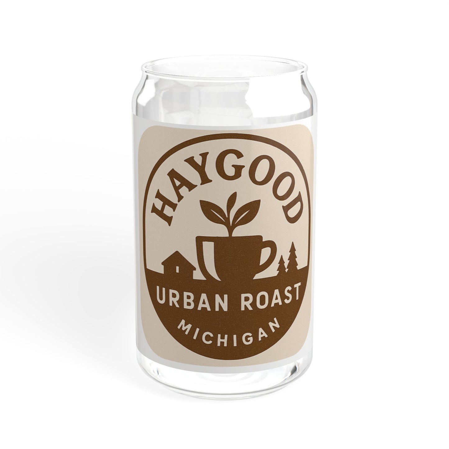 Eco-Friendly 16oz Sipper Glass with Bamboo Lid & Straw