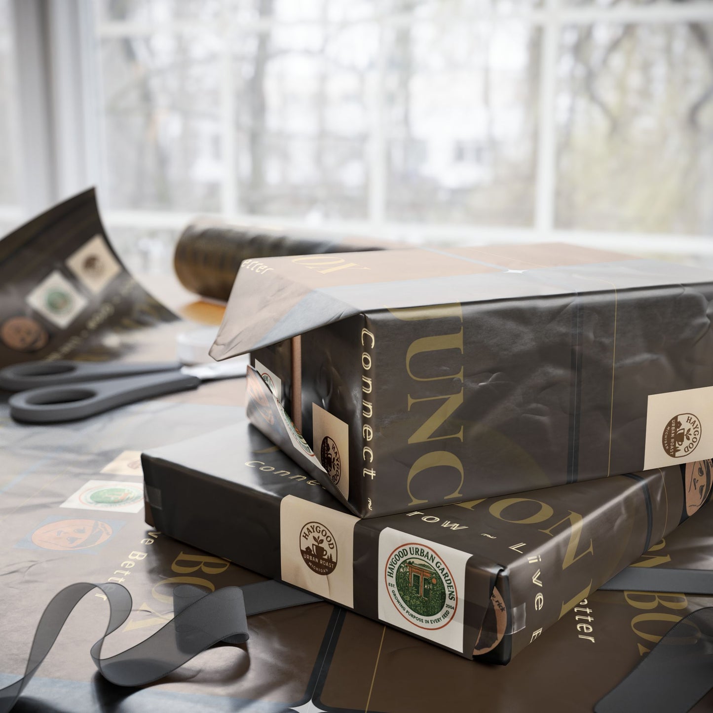 Elegant Patterned Wrapping Paper Roll - Perfect for Holiday Gifting and Special Occasions