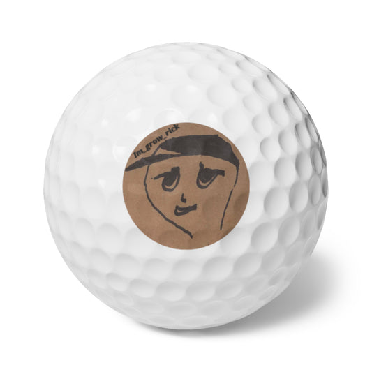 Golf Balls Set - Im Grow Rick Design, 6pcs