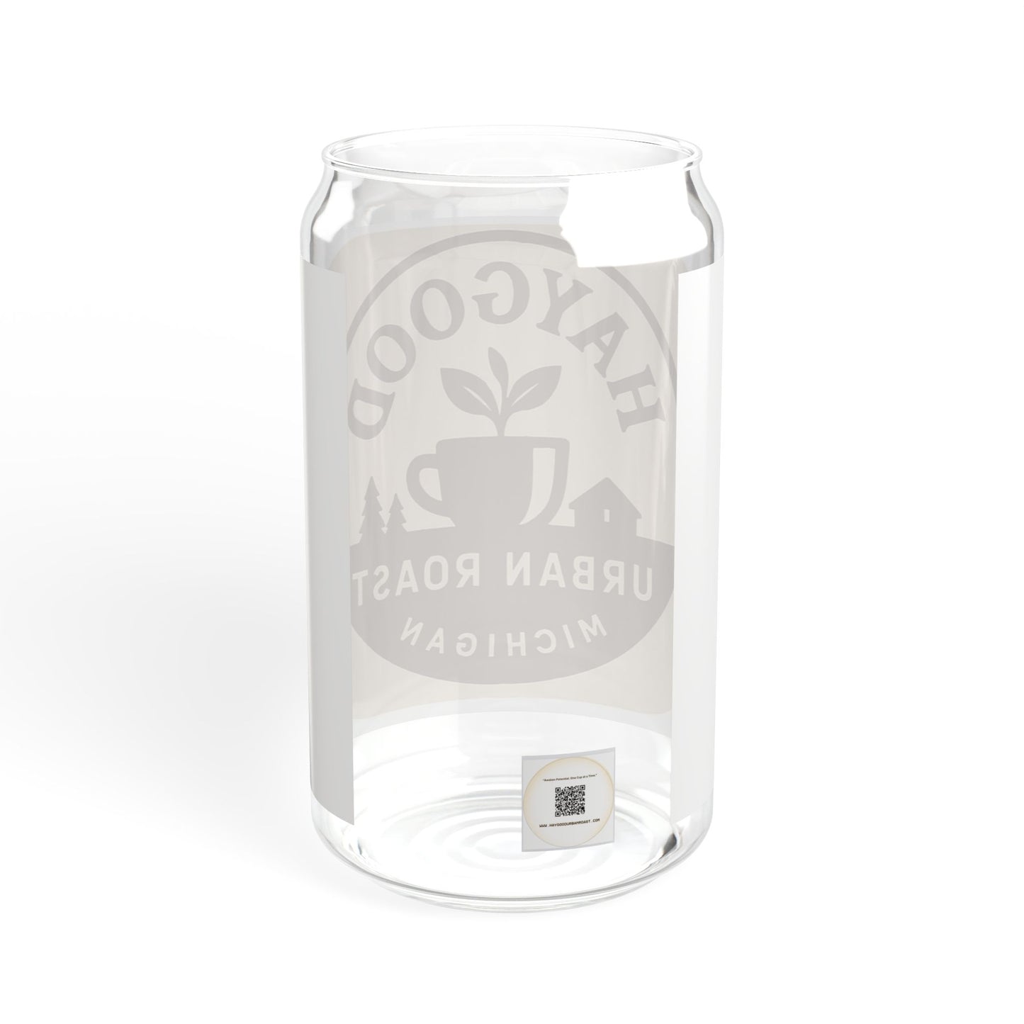 Eco-Friendly 16oz Sipper Glass with Bamboo Lid & Straw